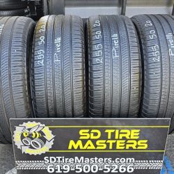 4 USED TIRES 255/50R20 PIRELLI SCORPION ZERO w/80% Thread All 4 Installed $340