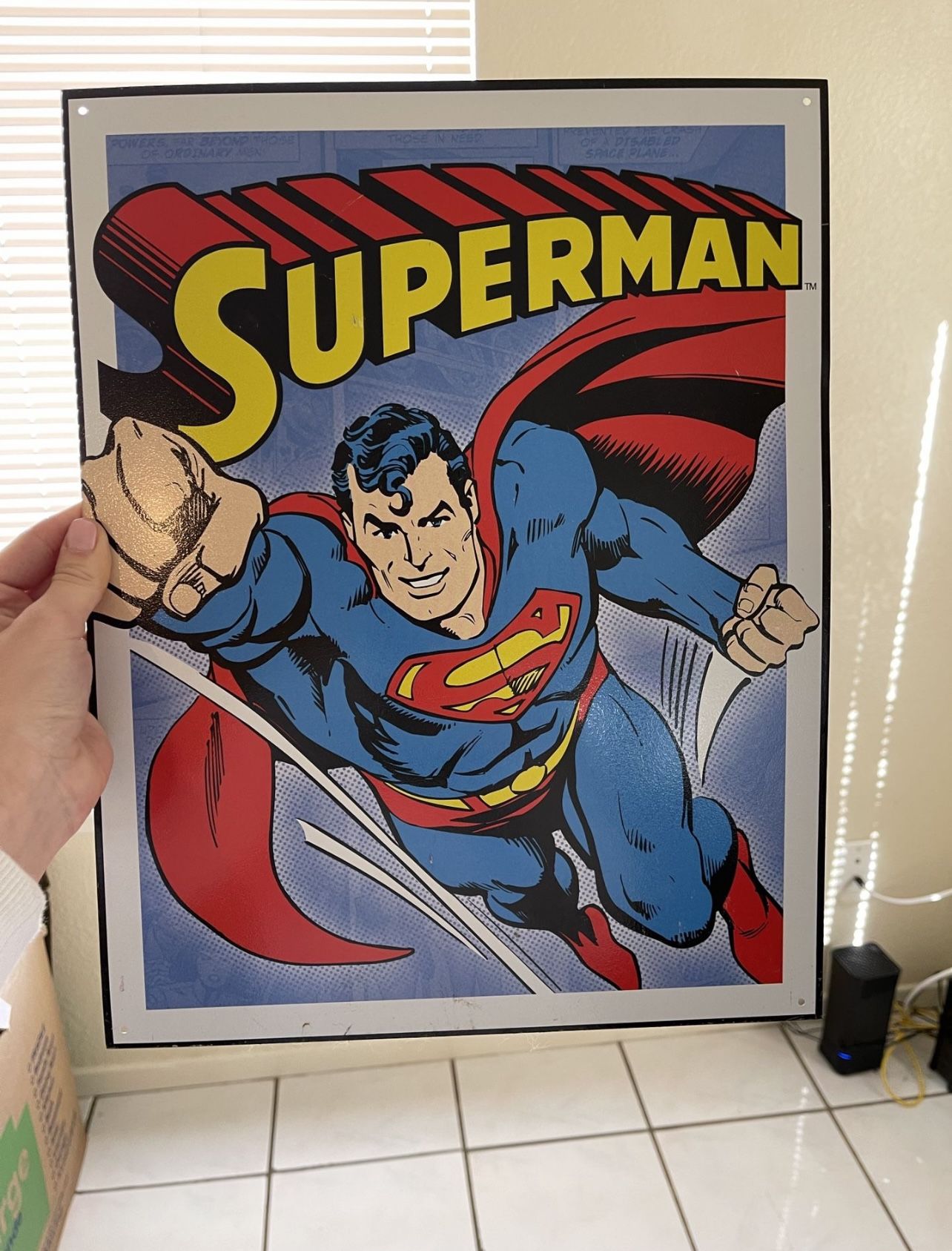 superman retro panel