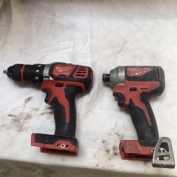 Milwaukee Impact Driver And Drill Driver 
