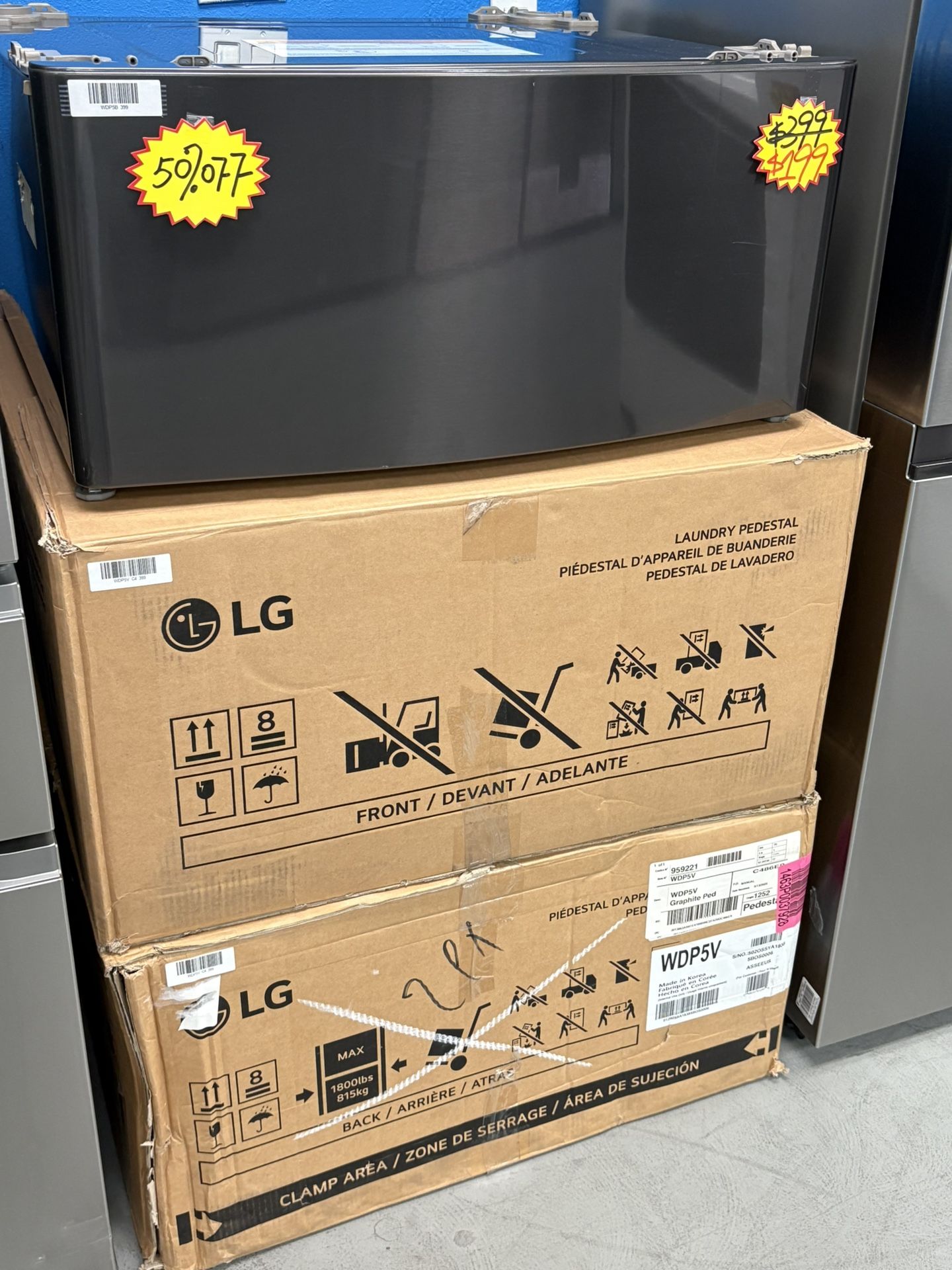 LG 29 in. Laundry Pedestal with Storage Drawer