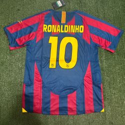 Vintage FC Barcelona Jerseys Ronaldinho 10 