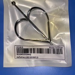 Silver Heart Hair Clip