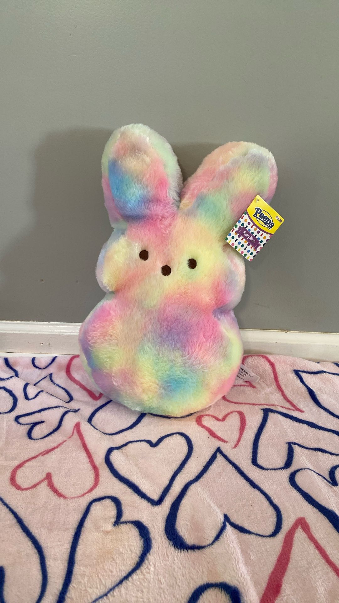 Medium Peeps Bunny Plush - Rainbow