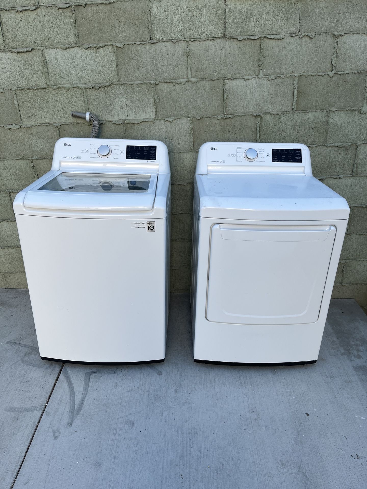 LG Electric Washer & Dryer - 2019