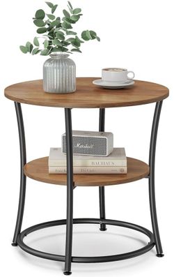 VASAGLE 21.7-Inch Round Side Table,