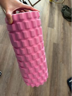 Large yoga mat and foam roller