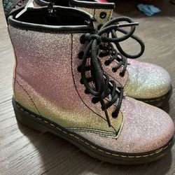 Girls Dr Martin Sparkle Boots. Size 1. LIKE NEW!!! Worn once!!!  