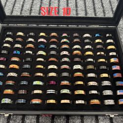 Men’s rings - size 10 - $10 each ring