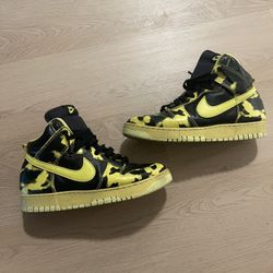 Nike High Top Dunks Yellow Acid 