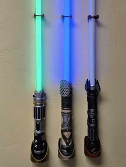 3D Printed lightsaber Wall display
