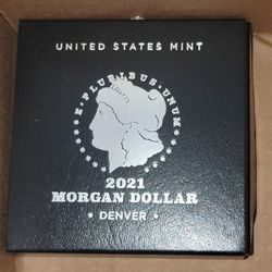 2021 D Morgan Silver Dollar DENVER w/ COA Uncirculated 100th Anniversary 21XC