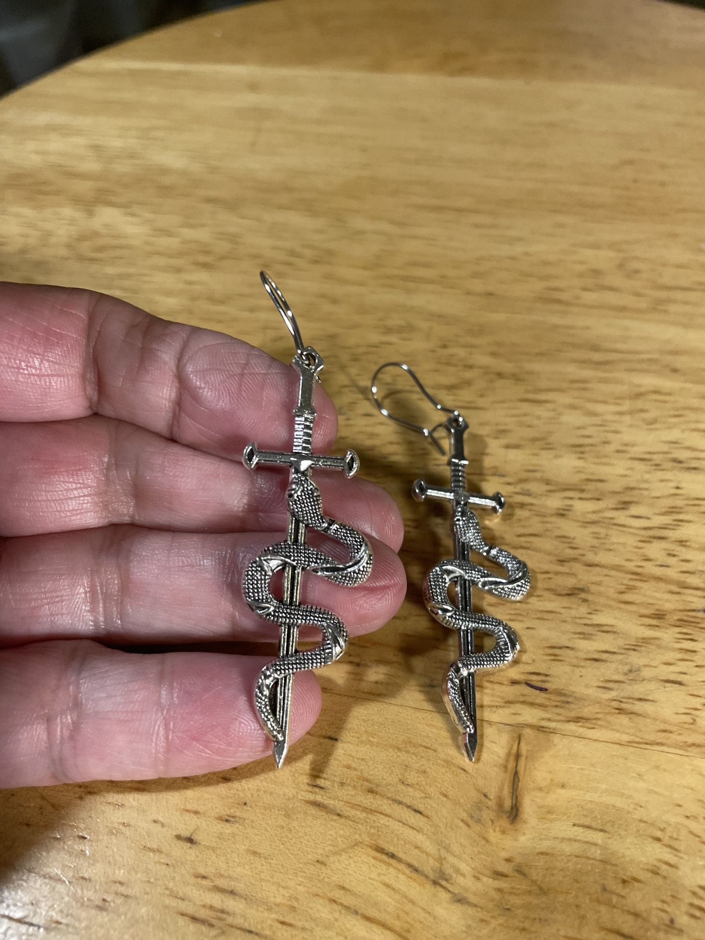 Snake Sword Earrings 