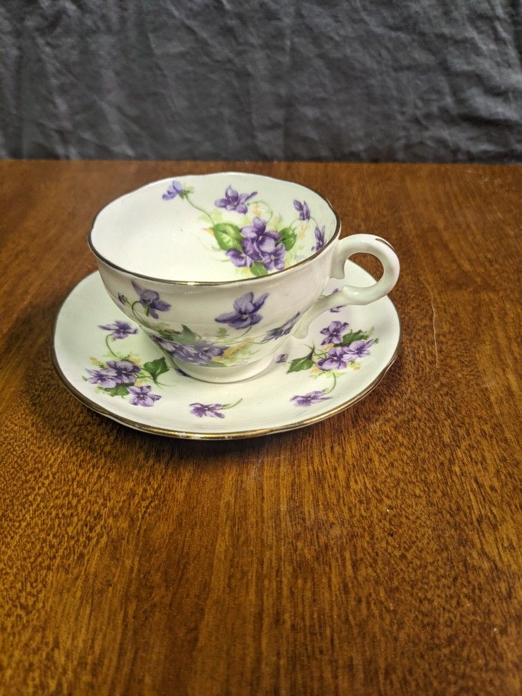 Vintage China Tea Cup And Plate Adderley