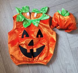 Pumpkin costume Baby Infant Size 6-14 months unisex