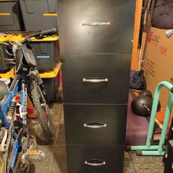Wood File Cabinet 