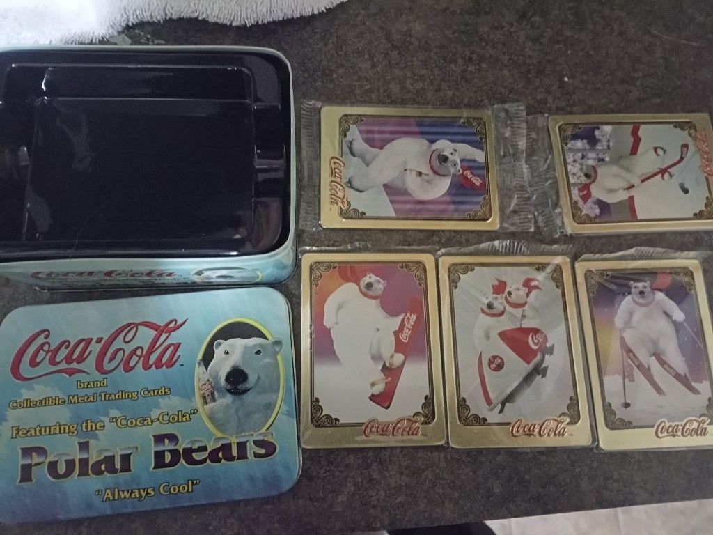 1995 Metal Coca-Cola Trading Cards With Tim