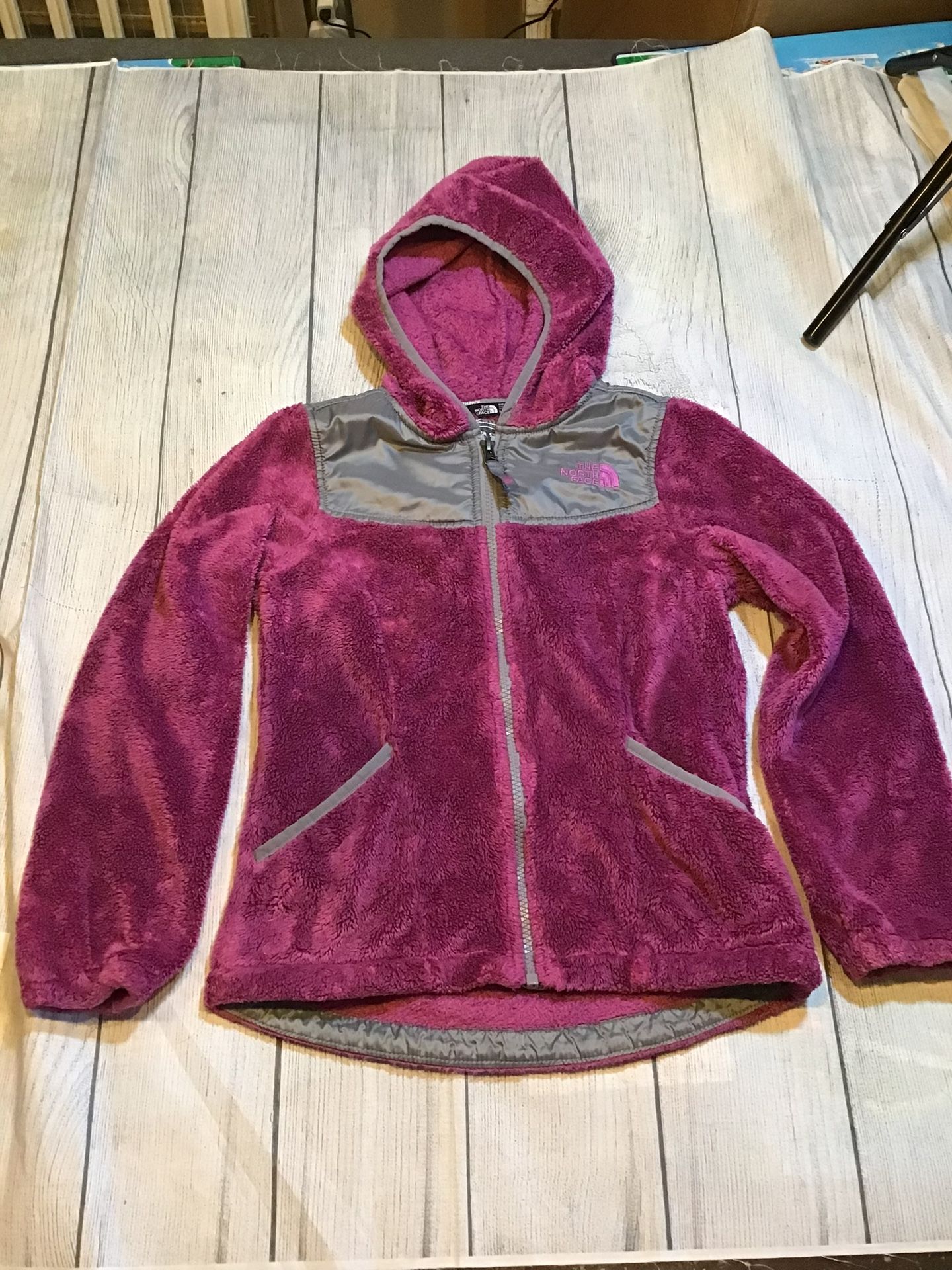 The North Gave Fleece Hoodie Jacket Girls Size Small 7/8