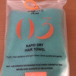 **FOR SALE!! BNWT NEVER USED Aquis Prime Lisse 03 Rapid Dry Hair Towel