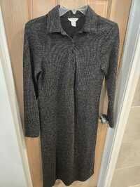 Dark gray knit dress, Caslon (Nordstrom), size S; never worn