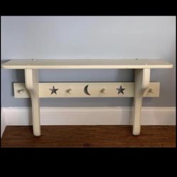 Pottery Barn Kids Shelf, moon and stars