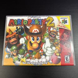 Mario Party 2 for Nintendo 64 w/ Custom Case (2000)