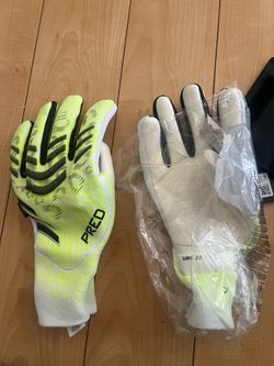 New Adidas Predator Pro Finger Save Size 12 Soccer Goalkeeper Gloves JN5354