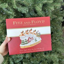 🎅 Fitz and Floyd “Santa’s Flight” Holiday Musical Figurine – New in Box ✨
