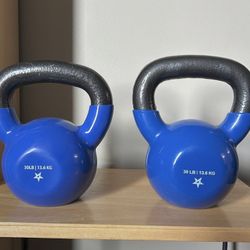 Pair Of Kettlebells- 30 Lbs 