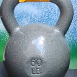 60 LB. KETTLEBELL  •  Also Have 70s 53s 50s 45s 40s 35s 33s 30s 29s 25s 20s 18s 15s 10s :  KETTLEBELLS