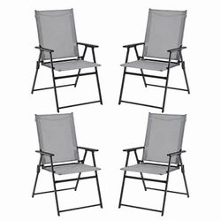 Set of 4 foldable chairs  for outdoor