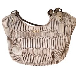 Coach Cream Color Bag 