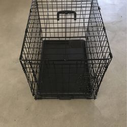 Dog Crate Cage Black Metal 