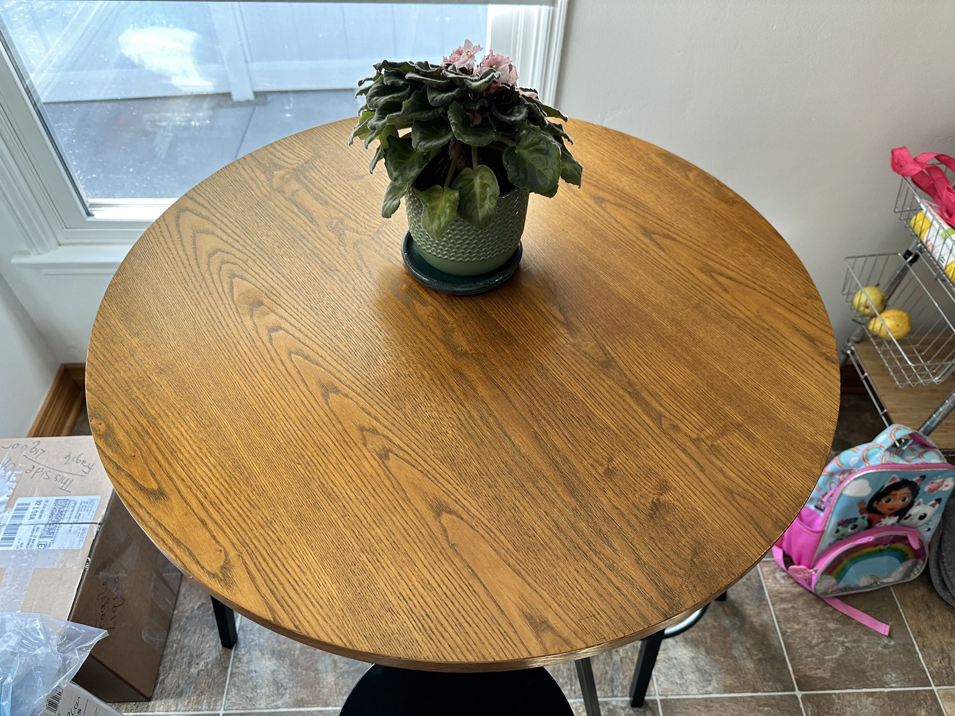 Bar Height Kitchen Table And 4 Stools 