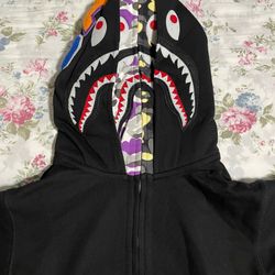 Black Bape Hoodie Large New 