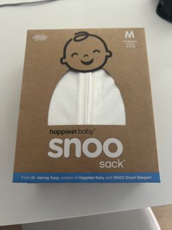 Brand New Happiest Baby Snoo Sack, White, Medium