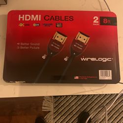 2 Pack HDMI Cables 