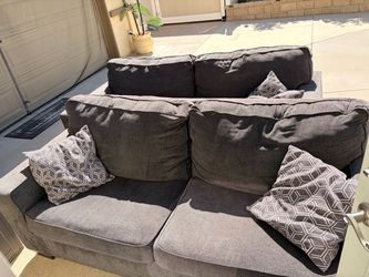Two 3-seater Gray couches
