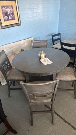 Counter height 5 pc dining set