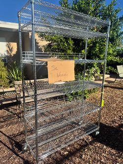 6-Tier Steel wire Shelving unit