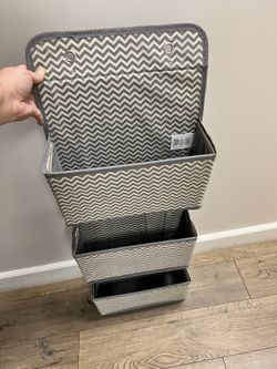 3 Pocket File Storage Bins Organizers