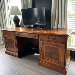 Solid Wood Executive Desk