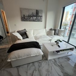 White Cloud Sectional (New In Boxes)