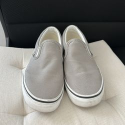 Grey Vans Lightly Used Women Size 7.5 Or Mens 6