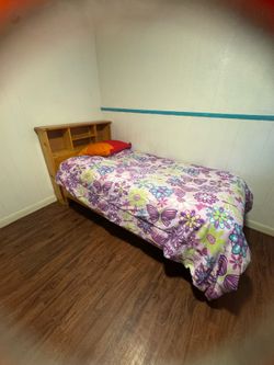 FREE Vintage Twin Bed with drawers & Queen Mattress