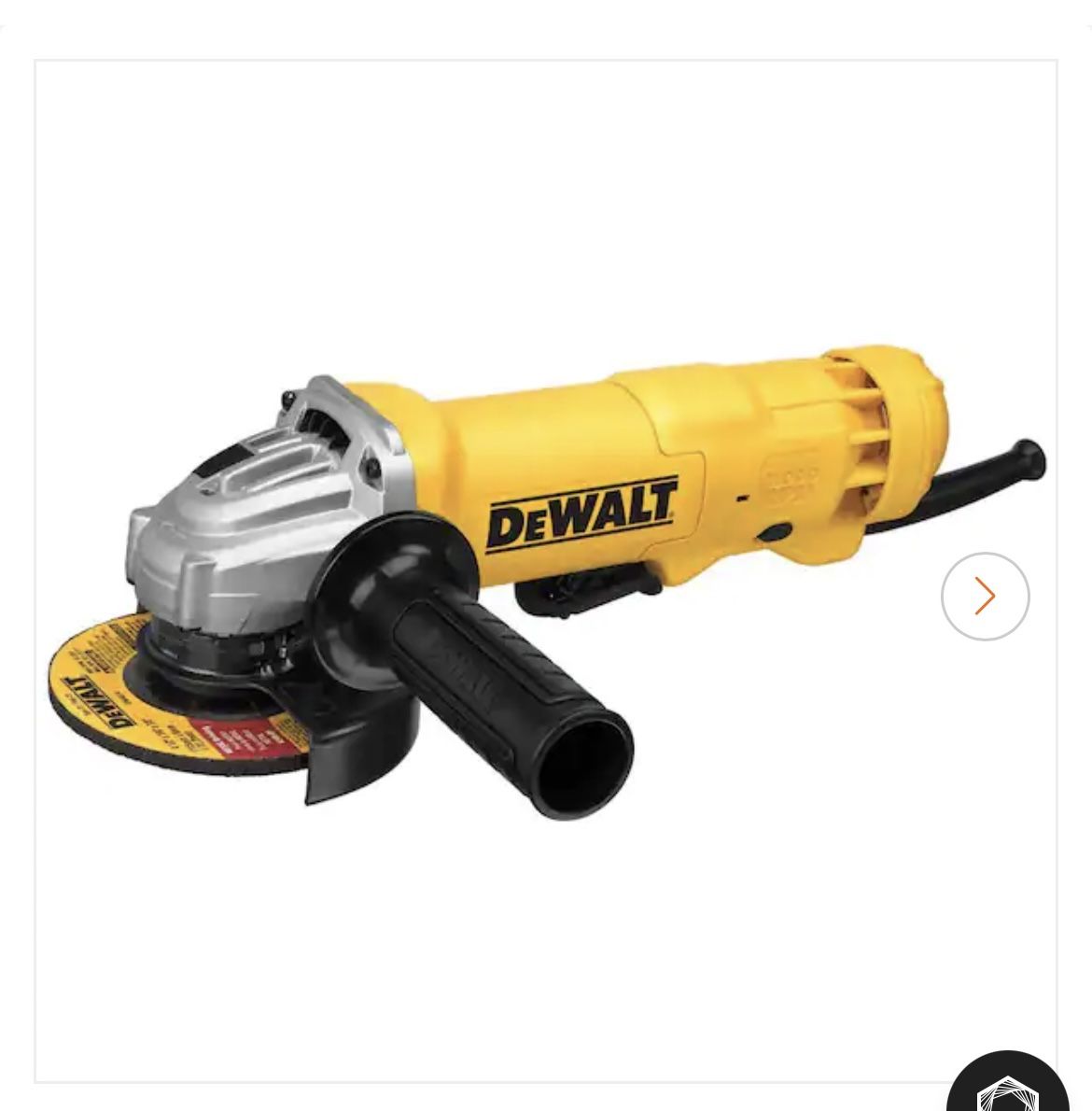 DEWALT 11 Amp Corded 4.5 In Small Angle Grinder