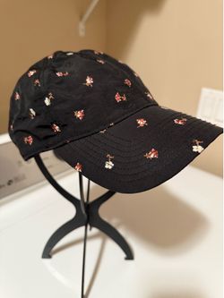 Madewell MWL WOMEN'S floral Black Cap Adjustable New No Tag