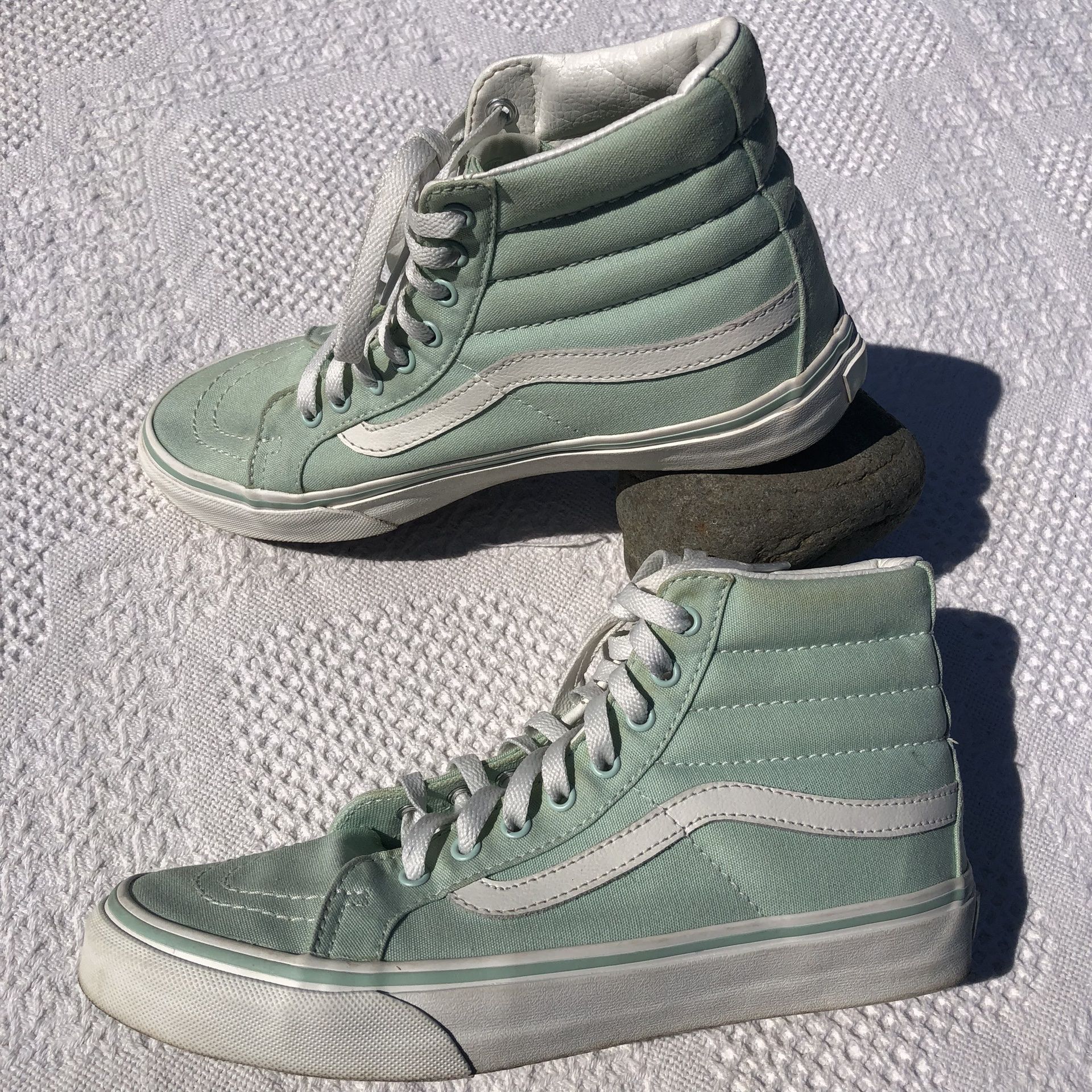 mint and gray vans