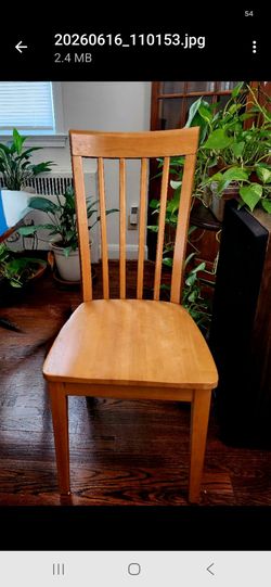 4 dining room chairs oak