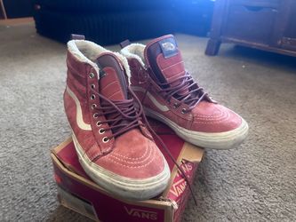Vans Sk8-Hi MTE high-top sneakers in the Hot Sauce / Port Royale colorway, treated with Scotchgard
