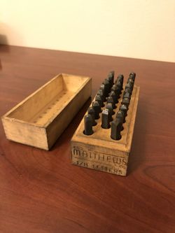 Matthew & Co. 1/8 Letters